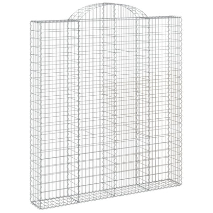 Gabionkurver buede 7 stk 200x30x220/240 cm galvanisert jern
