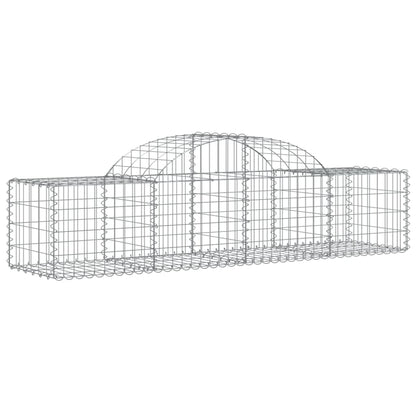 Gabionkurver buede 30 stk 200x50x40/60 cm galvanisert jern