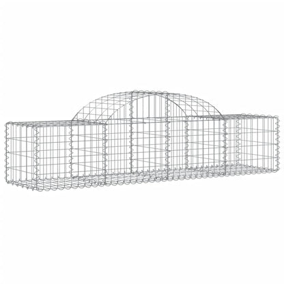Gabionkurver buede 50 stk 200x50x40/60 cm galvanisert jern