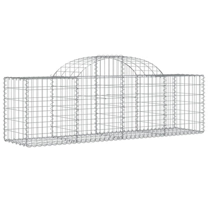 Gabionkurver buede 11 stk 200x50x60/80 cm galvanisert jern