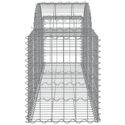 Gabionkurver buede 11 stk 200x50x60/80 cm galvanisert jern