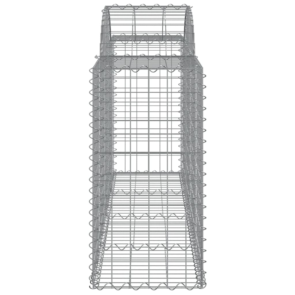 Gabionkurver buede 7 stk 200x50x80/100 cm galvanisert jern