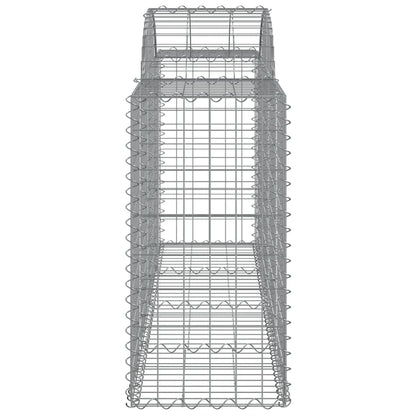 Gabionkurver buede 7 stk 200x50x80/100 cm galvanisert jern