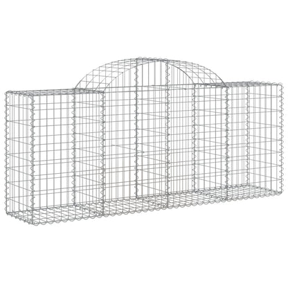 Gabionkurver buede 40 stk 200x50x80/100 cm galvanisert jern