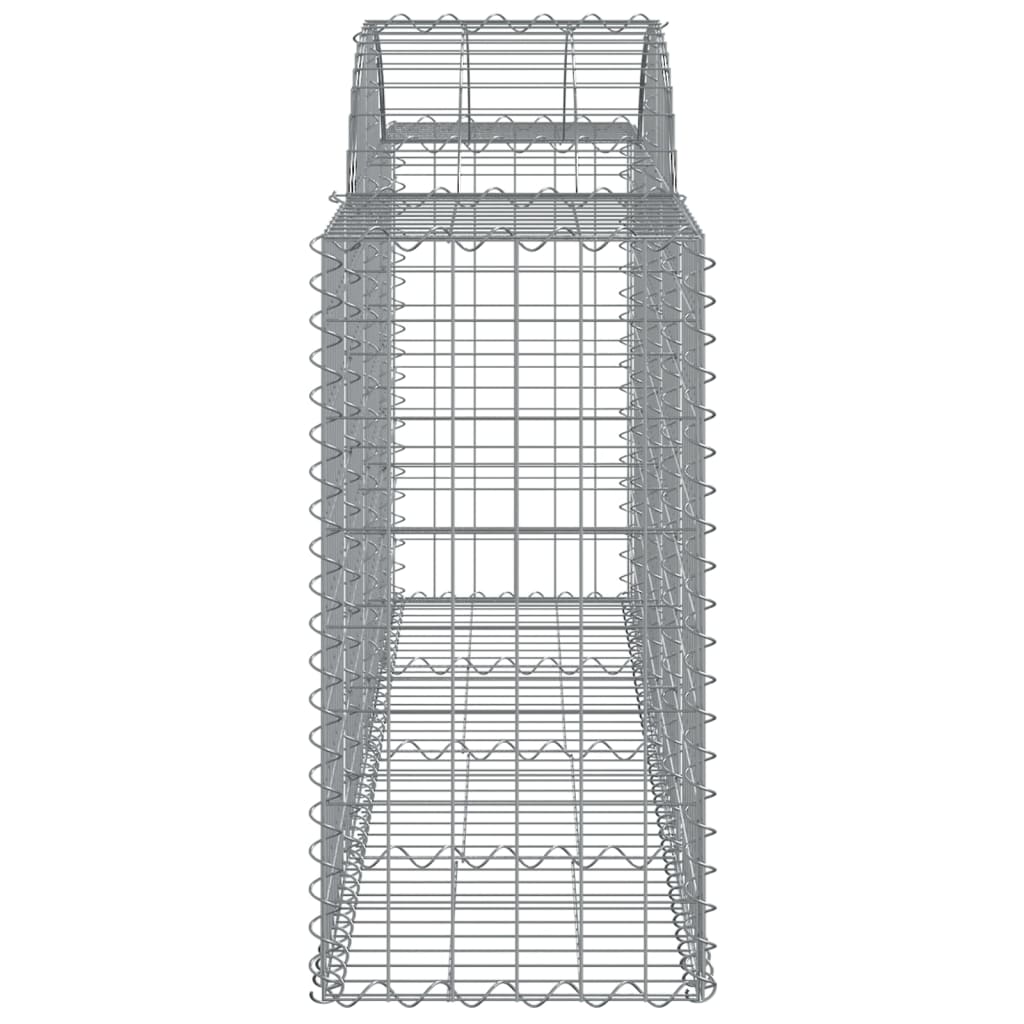 Gabionkurver buede 40 stk 200x50x80/100 cm galvanisert jern