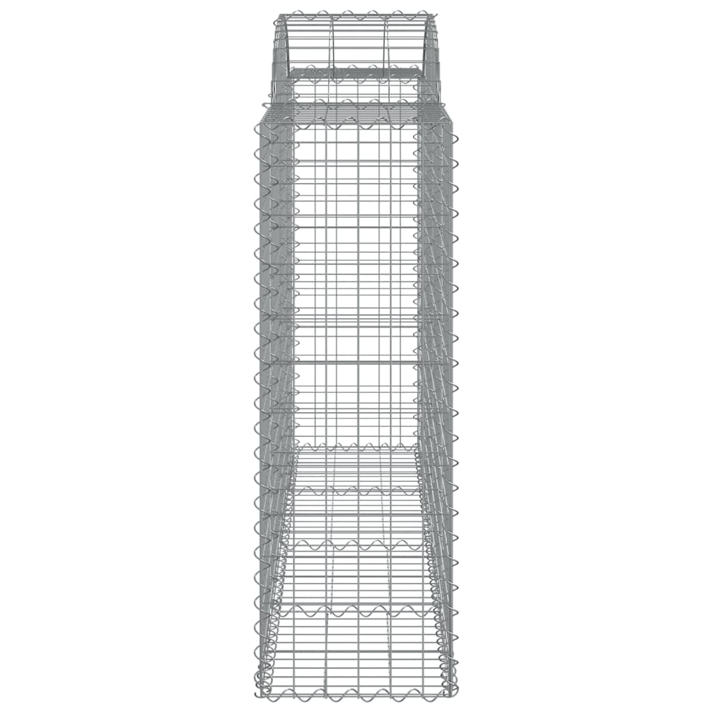 Gabionkurver buede 18 stk 200x50x120/140 cm galvanisert jern