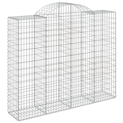 Gabionkurver buede 14 stk 200x50x160/180 cm galvanisert jern