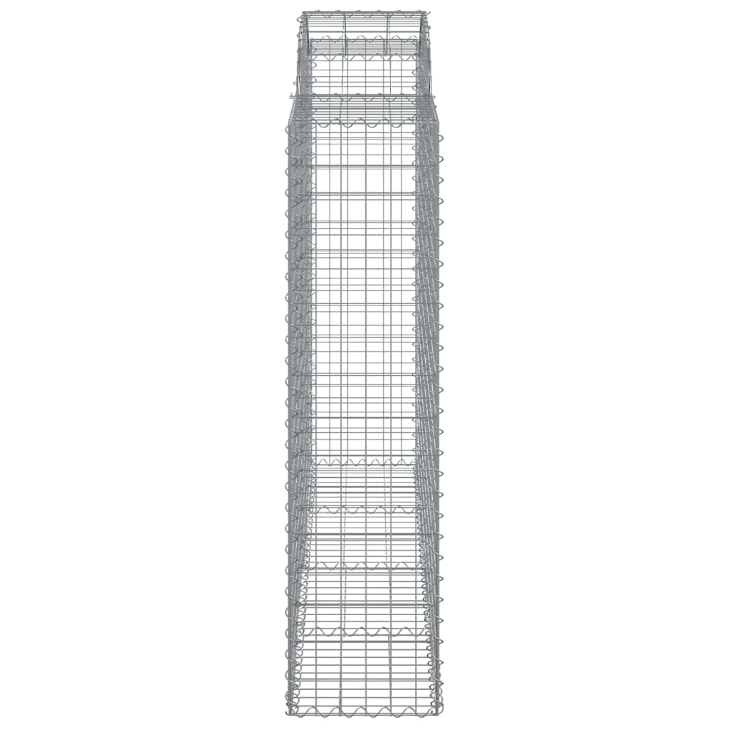 Gabionkurver buede 14 stk 200x50x160/180 cm galvanisert jern