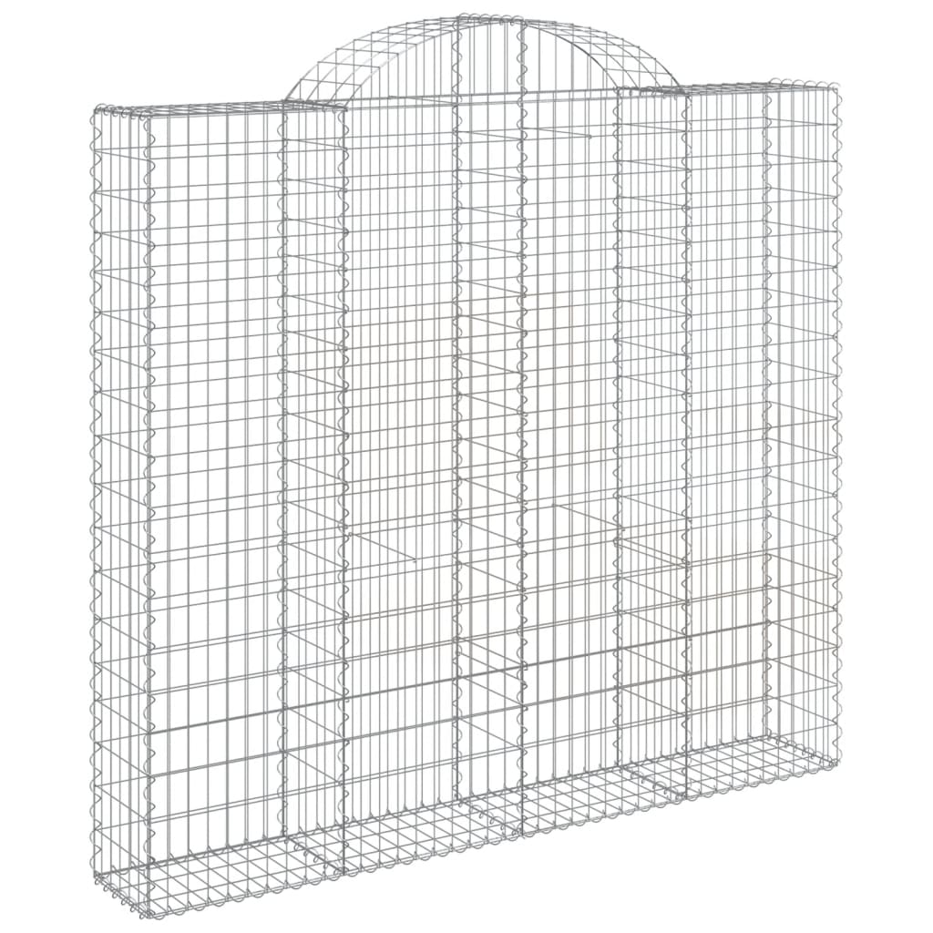 Gabionkurver buede 11 stk 200x50x180/200 cm galvanisert jern