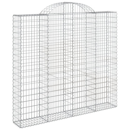 Gabionkurver buede 11 stk 200x50x180/200 cm galvanisert jern