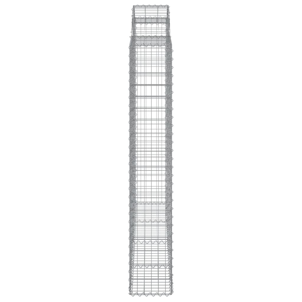 Gabionkurver buede 11 stk 200x50x180/200 cm galvanisert jern