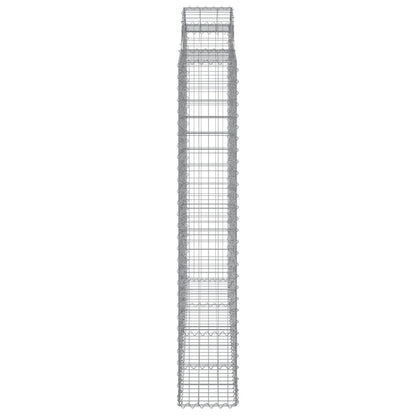 Gabionkurver buede 11 stk 200x50x180/200 cm galvanisert jern