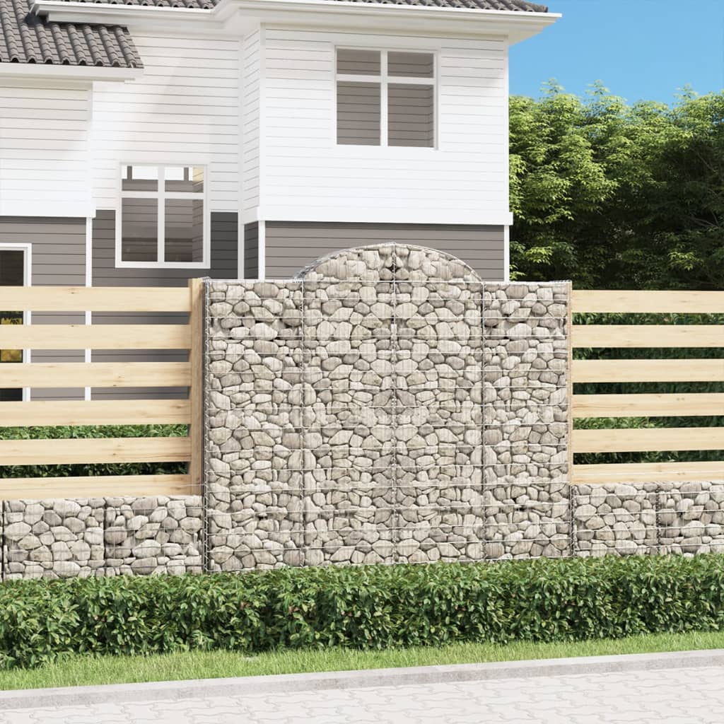 Gabionkurver buede 11 stk 200x50x180/200 cm galvanisert jern
