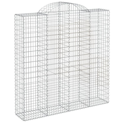 Gabionkurver buede 5 stk 200x50x200/220 cm galvanisert jern