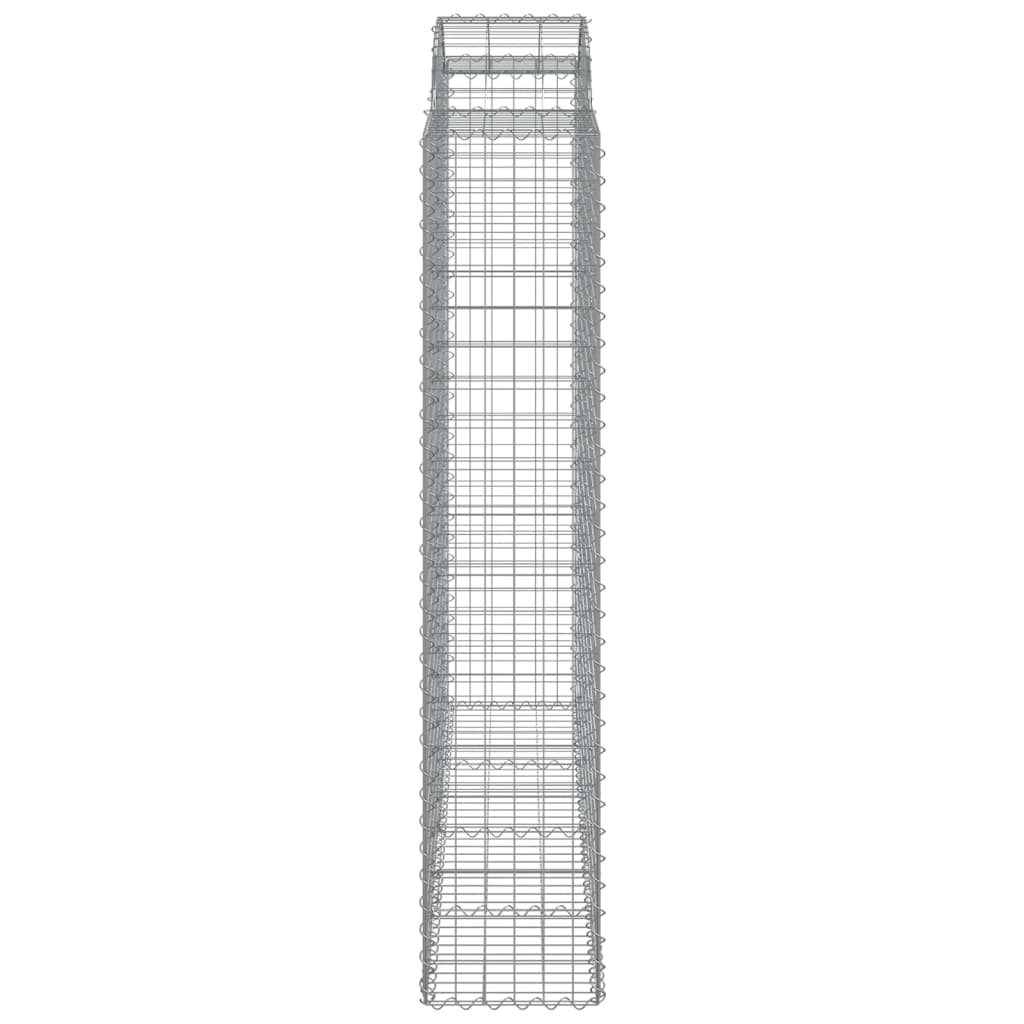 Gabionkurver buede 5 stk 200x50x200/220 cm galvanisert jern
