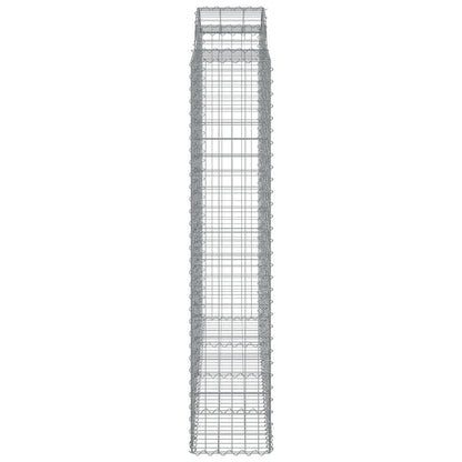 Gabionkurver buede 5 stk 200x50x200/220 cm galvanisert jern