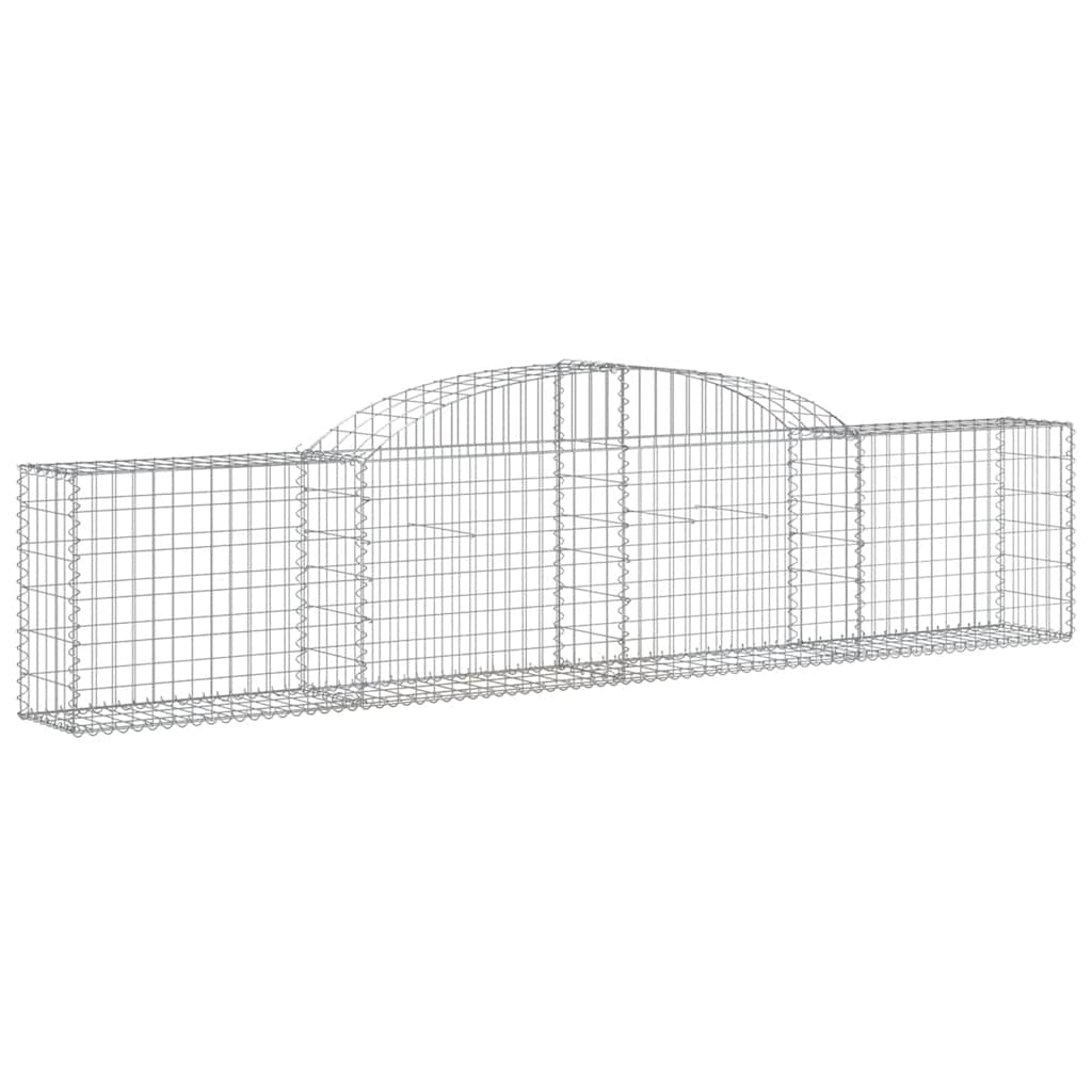 Gabionkurver buede 13 stk 300x30x60/80 cm galvanisert jern