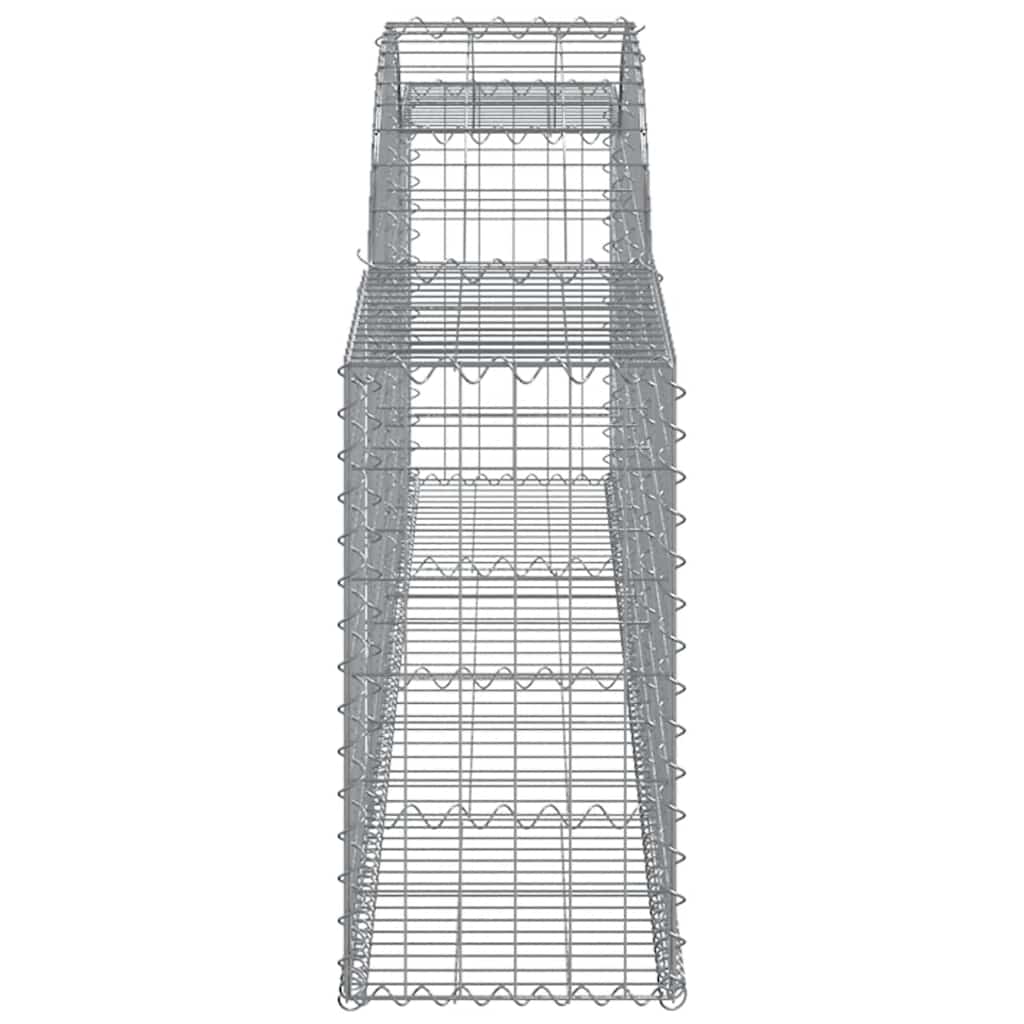 Gabionkurver buede 13 stk 300x30x60/80 cm galvanisert jern