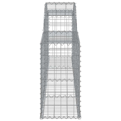Gabionkurver buede 13 stk 300x30x60/80 cm galvanisert jern