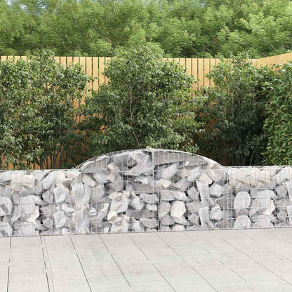 Gabionkurver buede 13 stk 300x30x60/80 cm galvanisert jern