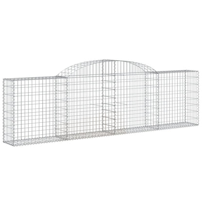 Gabionkurver buede 9 stk 300x30x80/100 cm galvanisert jern