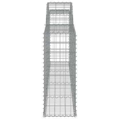 Gabionkurver buede 9 stk 300x30x80/100 cm galvanisert jern