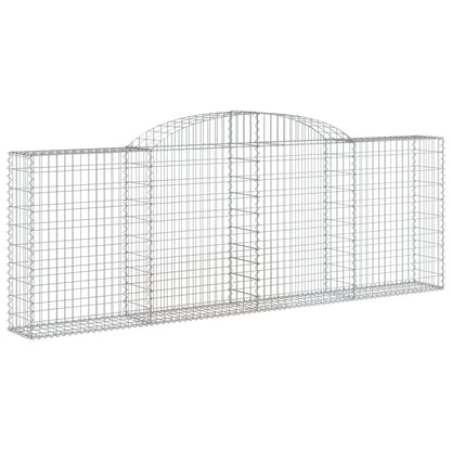 Gabionkurver buede 10 stk 300x30x100/120 cm galvanisert jern