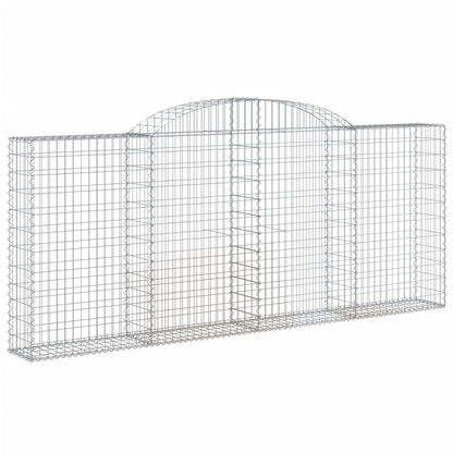 Gabionkurver buede 5 stk 300x30x120/140 cm galvanisert jern