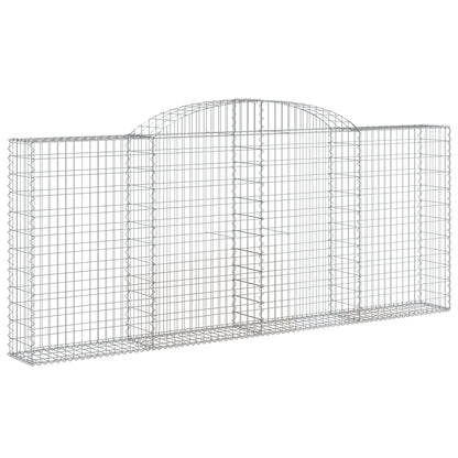Gabionkurver buede 9 stk 300x30x120/140 cm galvanisert jern