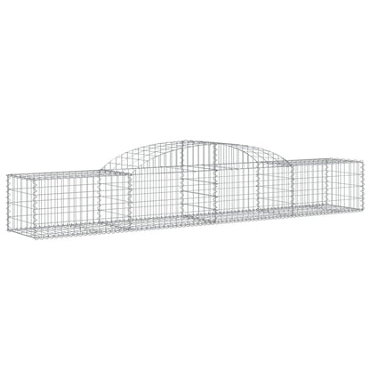 Gabionkurver buede 5 stk 300x50x40/60 cm galvanisert jern