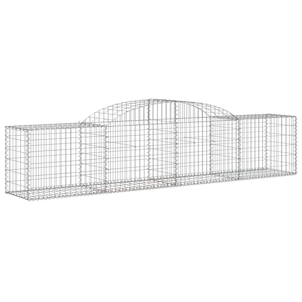 Gabionkurver buede 11 stk 300x50x60/80 cm galvanisert jern