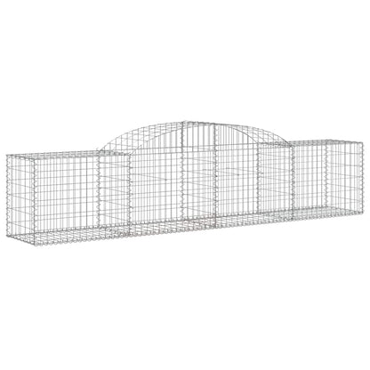 Gabionkurver buede 11 stk 300x50x60/80 cm galvanisert jern