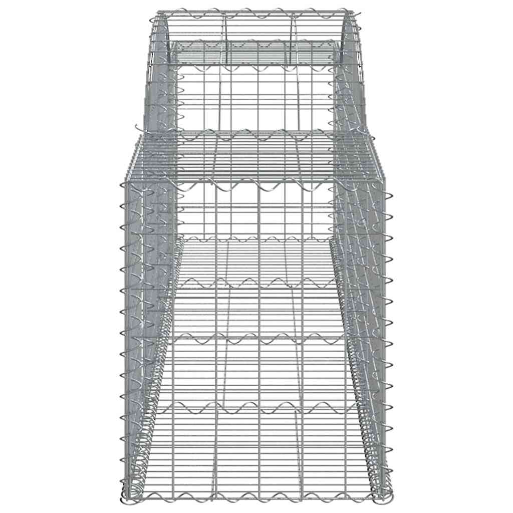 Gabionkurver buede 11 stk 300x50x60/80 cm galvanisert jern