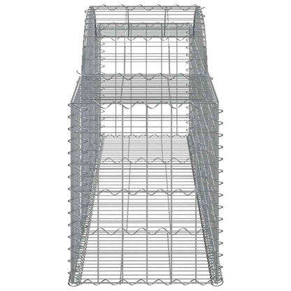 Gabionkurver buede 11 stk 300x50x60/80 cm galvanisert jern
