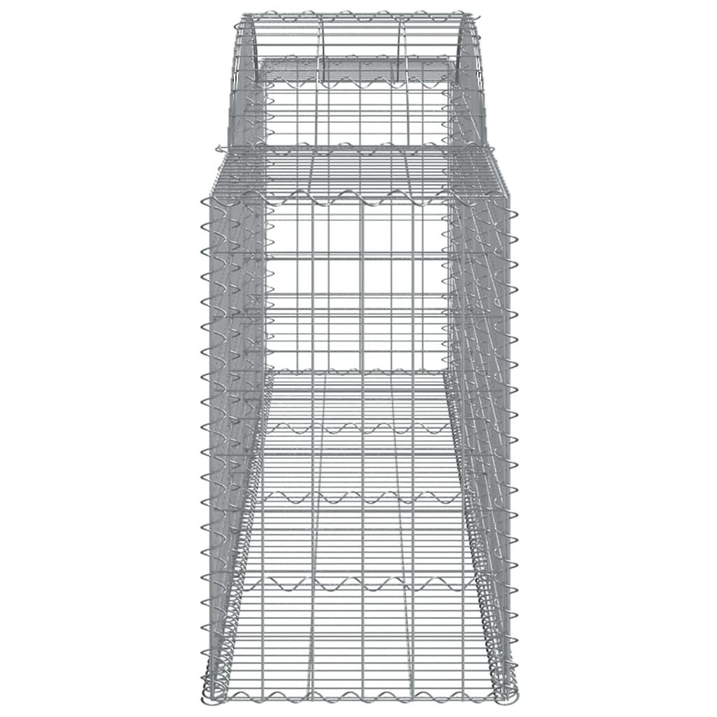 Gabionkurver buede 6 stk 300x50x80/100 cm galvanisert jern