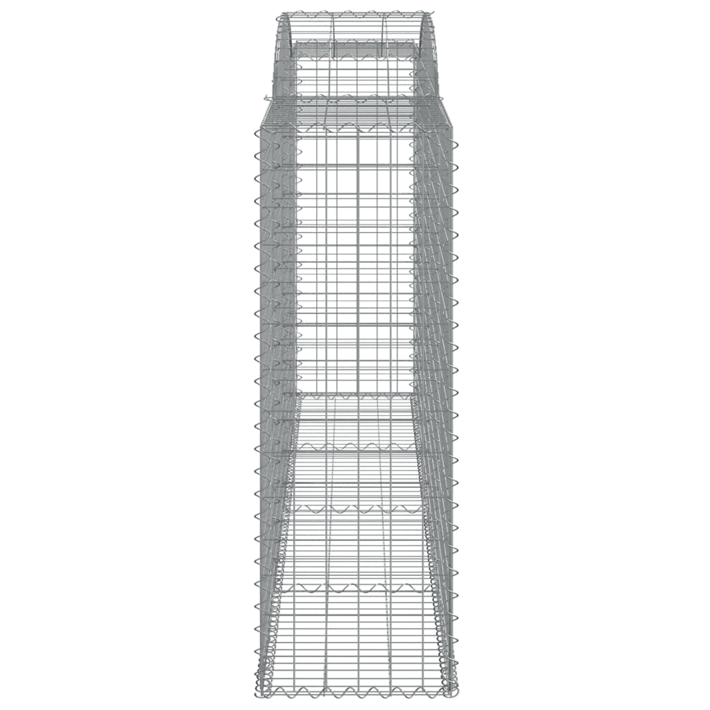 Gabionkurver buede 17 stk 300x50x140/160 cm galvanisert jern