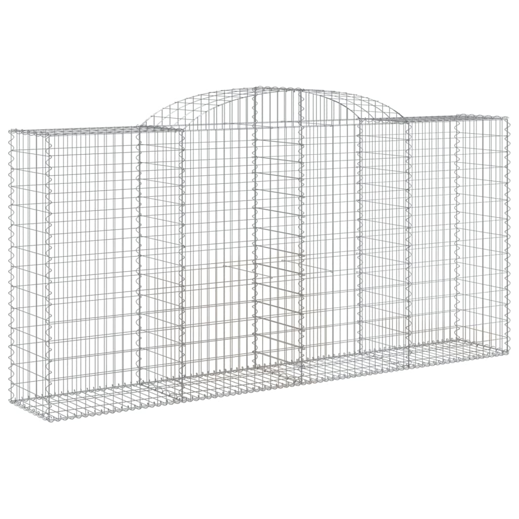 Gabionkurver buede 25 stk 300x50x140/160 cm galvanisert jern