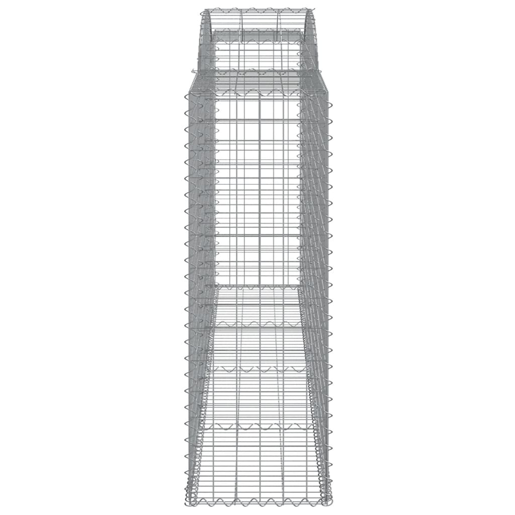 Gabionkurver buede 25 stk 300x50x140/160 cm galvanisert jern