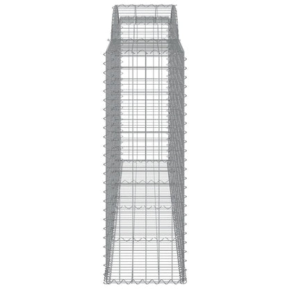 Gabionkurver buede 25 stk 300x50x140/160 cm galvanisert jern