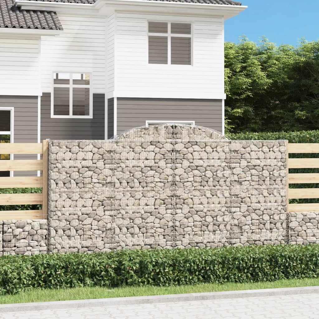 Gabionkurver buede 11 stk 300x50x160/180 cm galvanisert jern