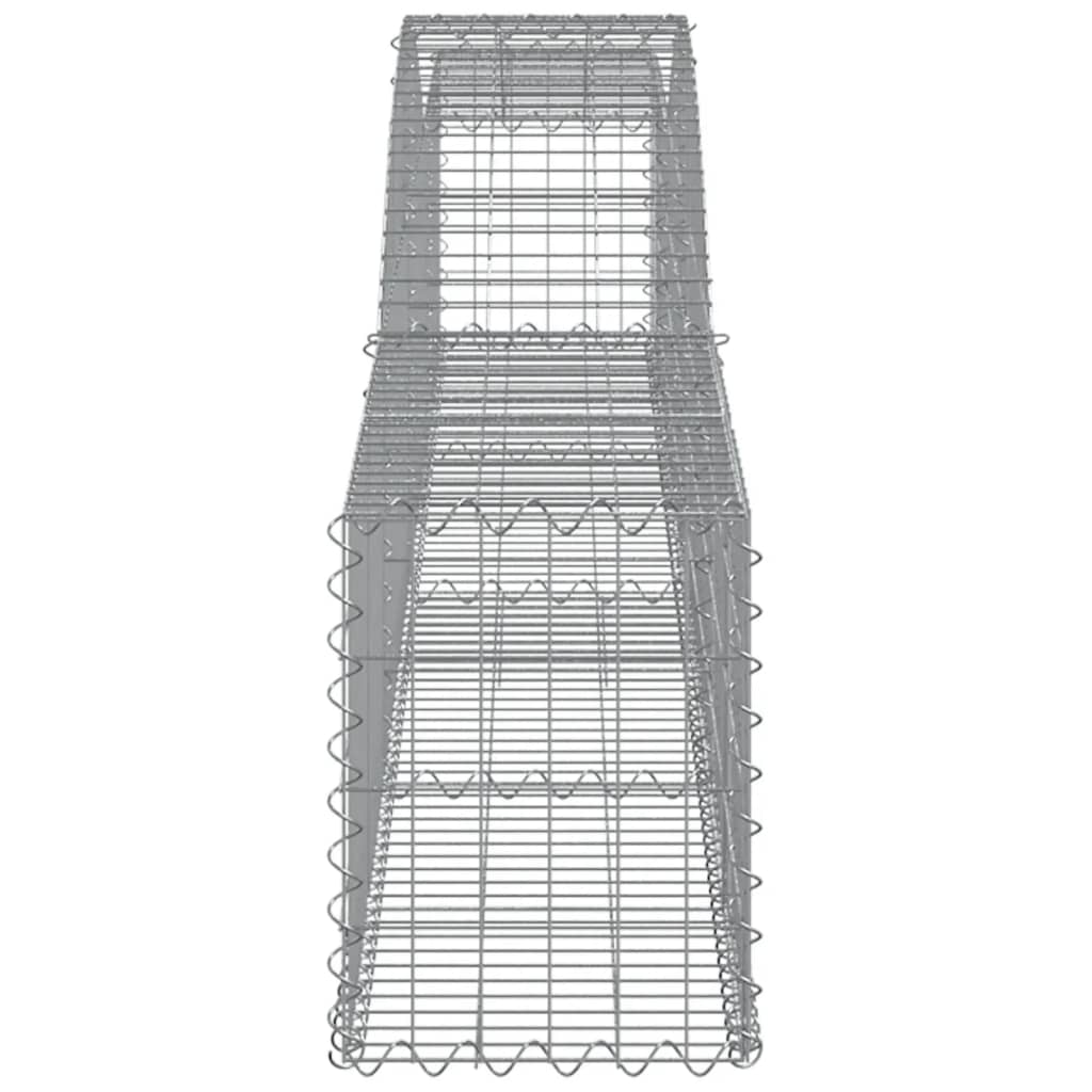 Gabionkurver buede 7 stk 400x30x40/60 cm galvanisert jern
