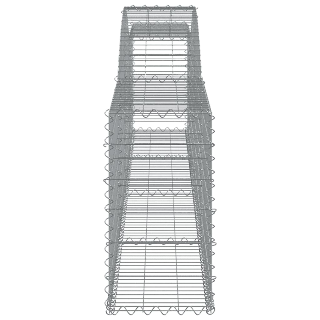 Gabionkurver buede 3 stk 400x30x60/80 cm galvanisert jern