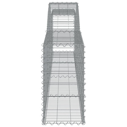 Gabionkurver buede 3 stk 400x30x60/80 cm galvanisert jern