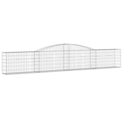 Gabionkurver buede 6 stk 400x30x60/80 cm galvanisert jern