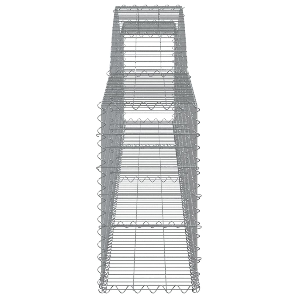 Gabionkurver buede 6 stk 400x30x60/80 cm galvanisert jern
