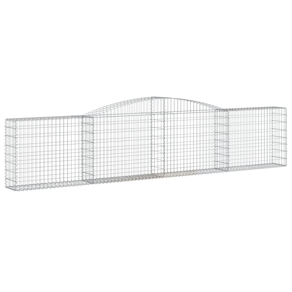 Gabionkurver buede 9 stk 400x30x80/100 cm galvanisert jern