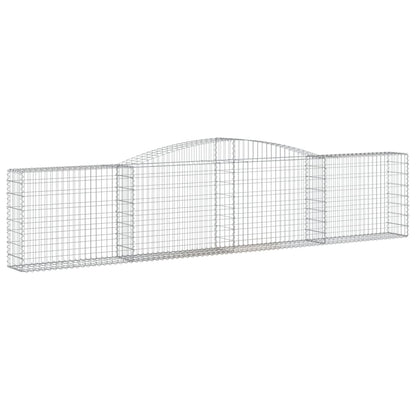 Gabionkurver buede 9 stk 400x30x80/100 cm galvanisert jern