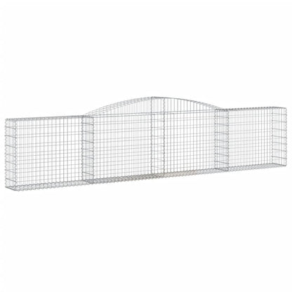 Gabionkurver buede 10 stk 400x30x80/100 cm galvanisert jern