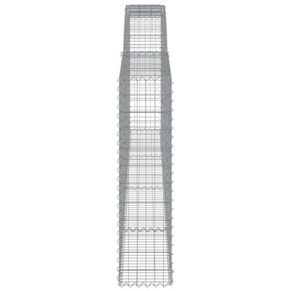 Gabionkurver buede 20 stk 400x30x120/140 cm galvanisert jern