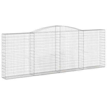 Gabionkurver buede 8 stk 400x30x140/160 cm galvanisert jern